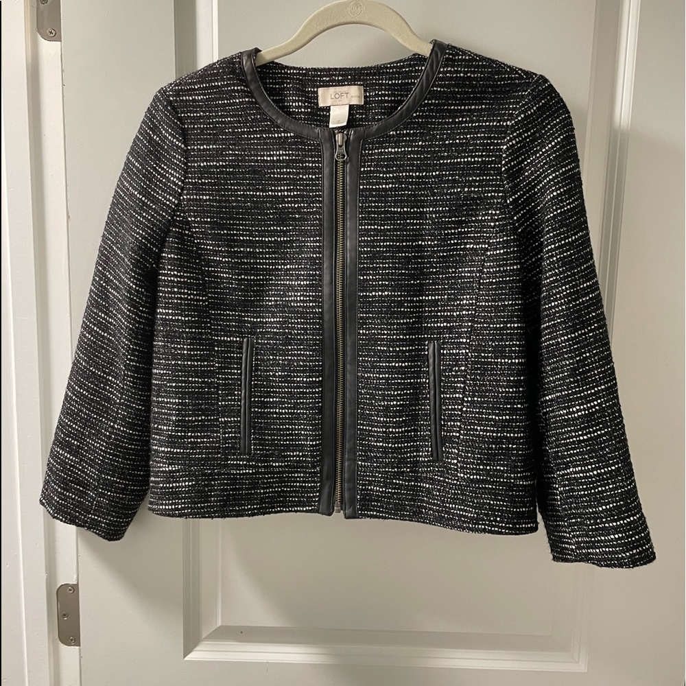 Small petite tweed blazer